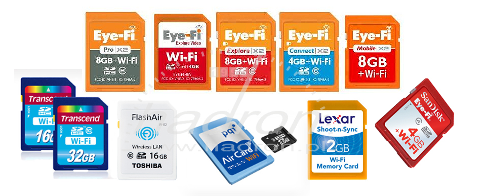 Karty pamięci SD z Wi-Fi
