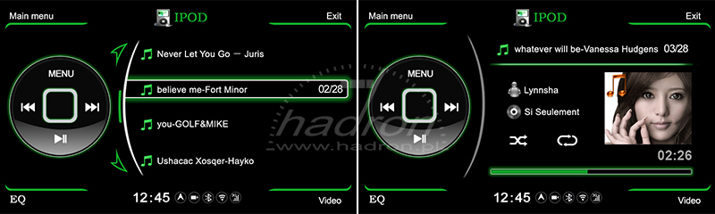 Stacja multimedialna NVOX - obsługa iPod